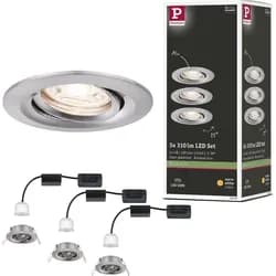 Paulmann LED Einbauleuchte Nova Mini Basisset schwenkbar - Grau