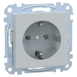 Merten SCHUKO-Steckdose alu MEG2301-0460