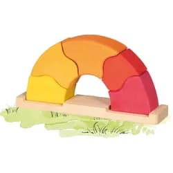 Gollnest & Kiesel Goki 58372 - Bausteine Sonnenaufgang, 6-teilig, Holz Ahorn, goku ev... Spielbausteine