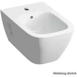 Geberit Renova Plan Wandbidet teilgeschlossene Form mit Überlauf, weiß