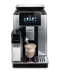 De'Longhi Kaffeevollautomat PrimaDonna Soul ECAM610.75.MB - Mit Kaffeekannen-Funktion, Inkl. Kaffeekanne, Bean Adapt Technology, Edelstahl, Scheibenmahlwerk silberfarben