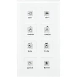 MDT Glastaster, Schalter + Taster, Weiss