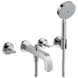 hansgrohe Fertigmontageset Axor Citterio UP-3-Loch-Wannenarm, m Hebelgr., chrom