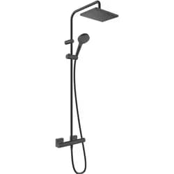 hansgrohe Showerpipe 230 Vernis Shape mit Thermostat, 1jet, mattschwarz