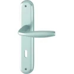 HOPPE Langschildgarnitur NY 1810/273P Alu.F1 OB 72mm DIN L/R - 3272909
