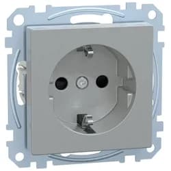 Merten SCHUKO-Steckdose alu MEG2300-0460