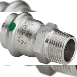 VIEGA Übergangsstück AG Sanpress Inox Edelstahl 35mmx1"
