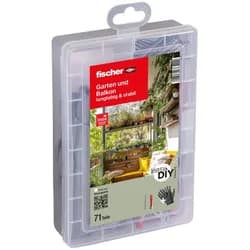 fischer EasyDIY Box Garten und Balkon, 71 Stück