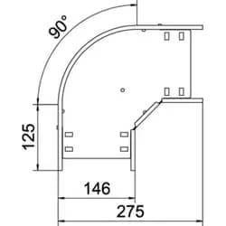 OBO Bettermann Bogen 90 Grad RB 90 615 FS