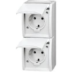 BJ 20-02 EW-54 - Schutzkontakt-Steckdose 2-fach