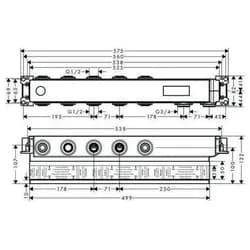 AXOR 18311180 Grundset Axor Thermostatmodul Select - Silber