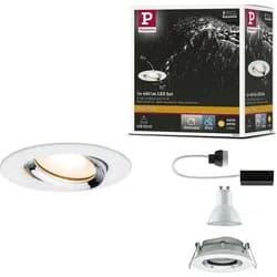 PLM 92903 - Einbauleuchte LED Nova, 1 x 7 W, 2700 K, weiß/chrom, IP65