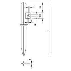 OBO Bettermann Kreuzerder 3,0m 213 3000 DIN