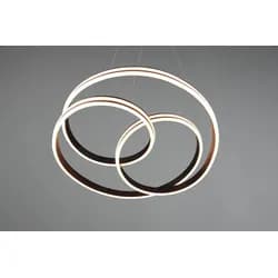 Trio LED-Pendelleuchte schwarz ́gedreht ́ , schwarz , Maße (cm): H: 150 Ø: 60