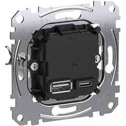 Merten USB-Ladeeinsatz Typ A+C MEG4366-0120