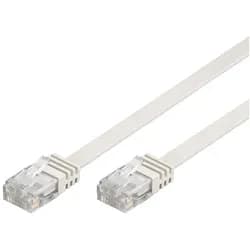 LAN CAT 6 UTP Flat - Weiß - 3m