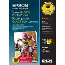 Epson Value Glossy Photo Paper - 10x15cm - 2x 20 Blätter (BOGOF)