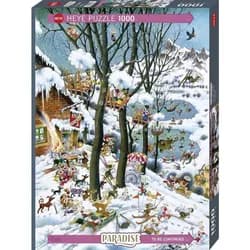 HEYE Puzzle Puzzle Paradies: Im Winter 1000 Teile, Puzzleteile
