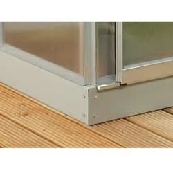 Vitavia Stahlfundament für Gewächshaus Calypso 4400-Alu-blank eloxiert