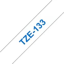 BROTHER TZe-133 blau auf clear 12mm
