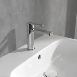 V&B Einhebel-Waschtischarmatur Architectura mit Zugstangen-Ablaufgarnitur, chrom