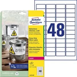 Avery, Etiketten, Wetterfeste Folien-Etiketten