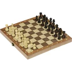 Goki Schachspiel in Holzklappkassette 56921