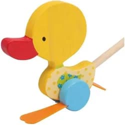 Small Foot Lernspielzeug Schiebetier Watschel-Ente Tine bunt|gelb