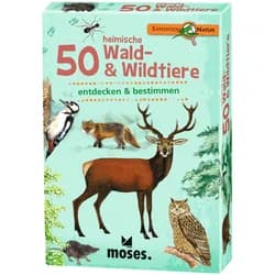 Moses Kartenspiel 50 heimische Wald- & Wildtiere