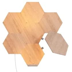Nanoleaf Elements Wood Look Hexagons Starter Kit - 7PK