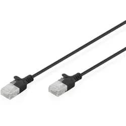 Digitus CAT 6 U-UTP Slim Patchkabel, 1,5 m, Schwarz