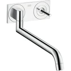 hansgrohe Spültisch-Wandeinhebelmischer Axor Uno UP, Edelstahl-Optik