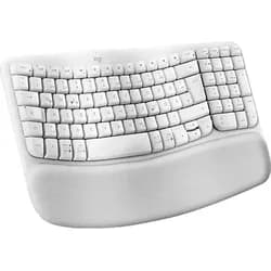 Logitech Wave Keys (DE, Kabellos), Tastatur, Weiss