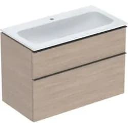 Geberit Möbel-Waschtischset iCon 90x63x48cm, we/KeraTe, Ei, Gr. lava matt