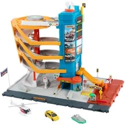 MATCHBOX Spiel-Parkgarage MATTEL HXL47 Matchbox Abenteuer Transport Center bunt