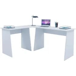 Eckschreibtisch ¦ weiß ¦ Maße (cm): B: 135 H: 74