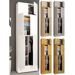 Mehrzweckschrank Lona XXL Grau ca. 70x240x39 cm