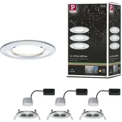 Paulmann LED Einbauleuchte Nova Basisset starr - Silber