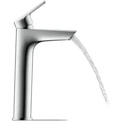 Duravit Waschtisch-Einhebelmischer No. 1 L o. Zugst.-Ablaufgarn., Ausl. 129mm, chr