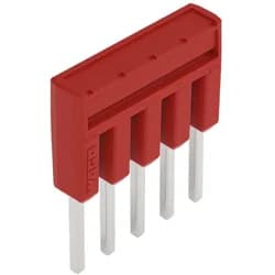 WAGO Kammbrücker, isoliert 5-fach, rot 2000-405/000-005