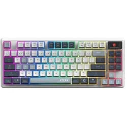 MSI FORGE GK600 TKL WIRELESS SKY Gaming-Tastatur weiß