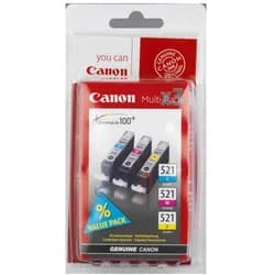 Canon Tinten Multipack CLI-521C/521M/521Y