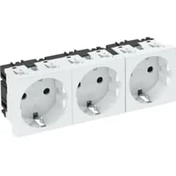 OBO Bettermann Steckdose 0 Grad, 3-fach STD-D0 RW3