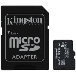 Kingston Technology 8GB microSDHC Industrial C10 A1 pSLC Karte + SD-Adapter