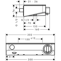 hansgrohe Brausethermostat ShowerTablet Select 300