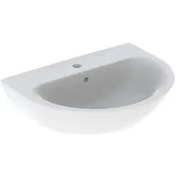 Geberit Waschtisch Renova mit HL mittig, mit ÜL 650x500mm weiß