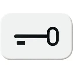Tastersymbol "Schlüssel" (alpinweiß)
