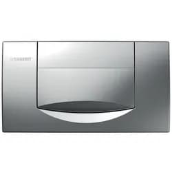 Geberit 200F BetPl., eckig, f. Spül-Stopp-Sp. chrom matt