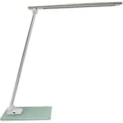 Unilux Popy Freistehend Tischleuchte LED Silber, Weiß USB 300 x 120 x 350 mm