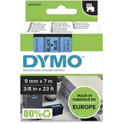 DYMO Schriftband 9mmx7m schwarz/blau